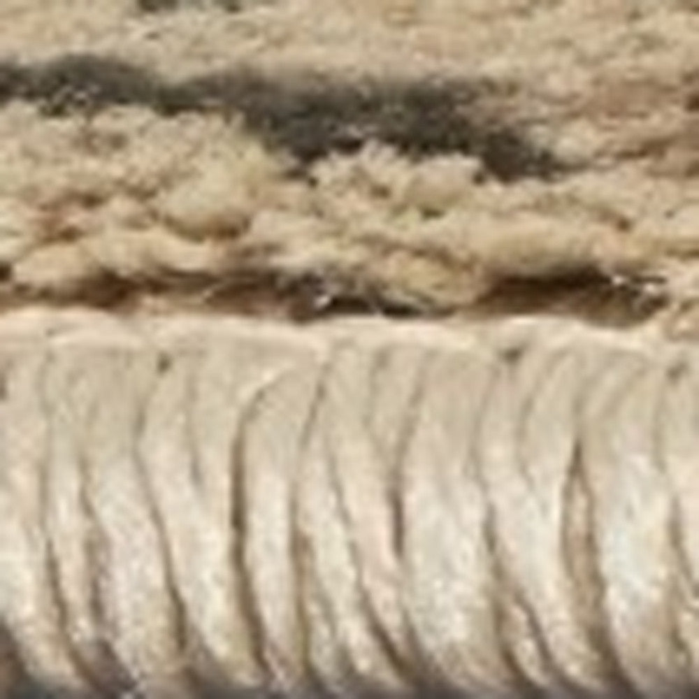 3' X 5' Champagne And Beige Damask Area Rug