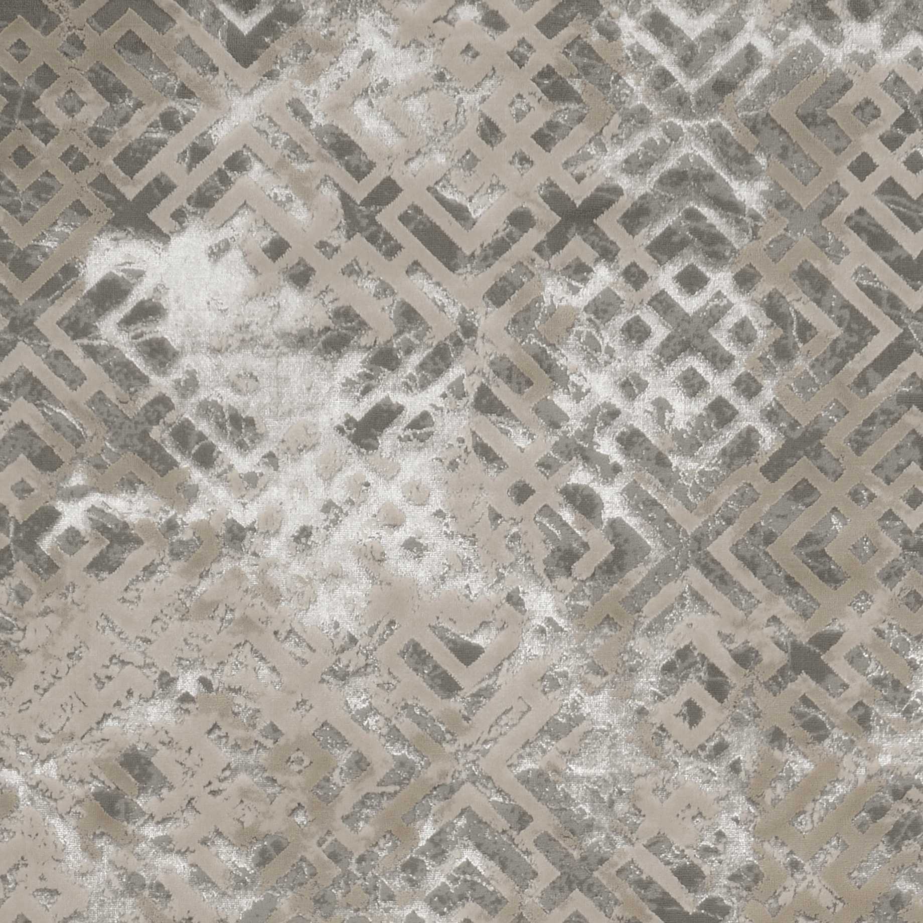 3' X 5' Sand And Light Blue Geometric Distressed Area Rug