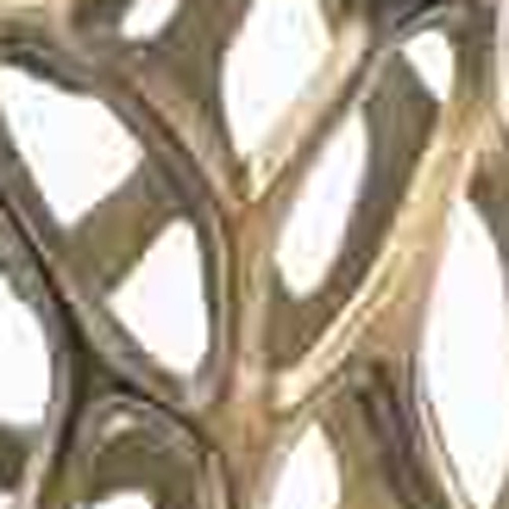 47" Aluminum Silver Twigs Cylinder Floor Vase