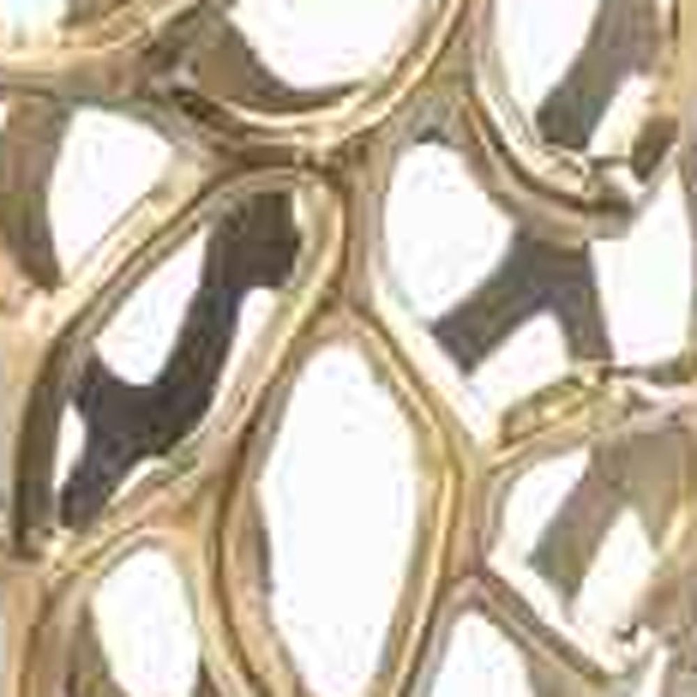 32" Aluminum Silver Twigs Cylinder Floor Vase