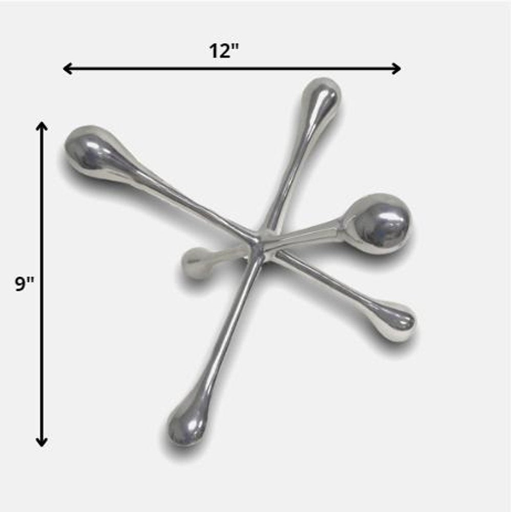 7" Silver Buffed Aluminum Decorative Jack