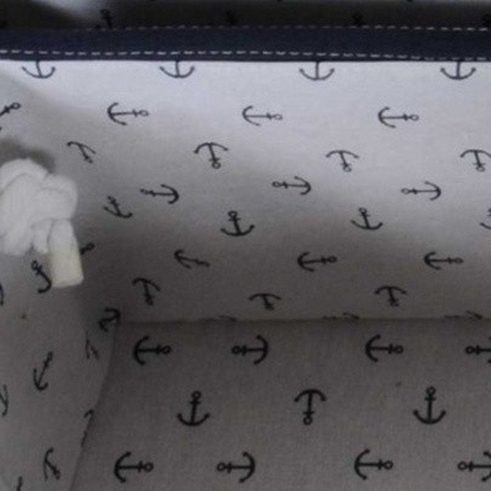 13.5" X 17" X 22.5" Blue Fabric Basket With Bow Decoration Set Of 5