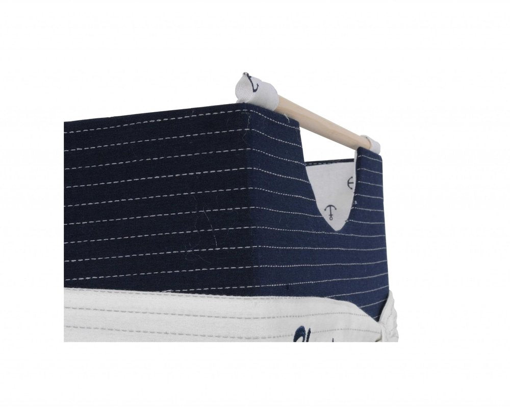 Set of Three Blue Fabric