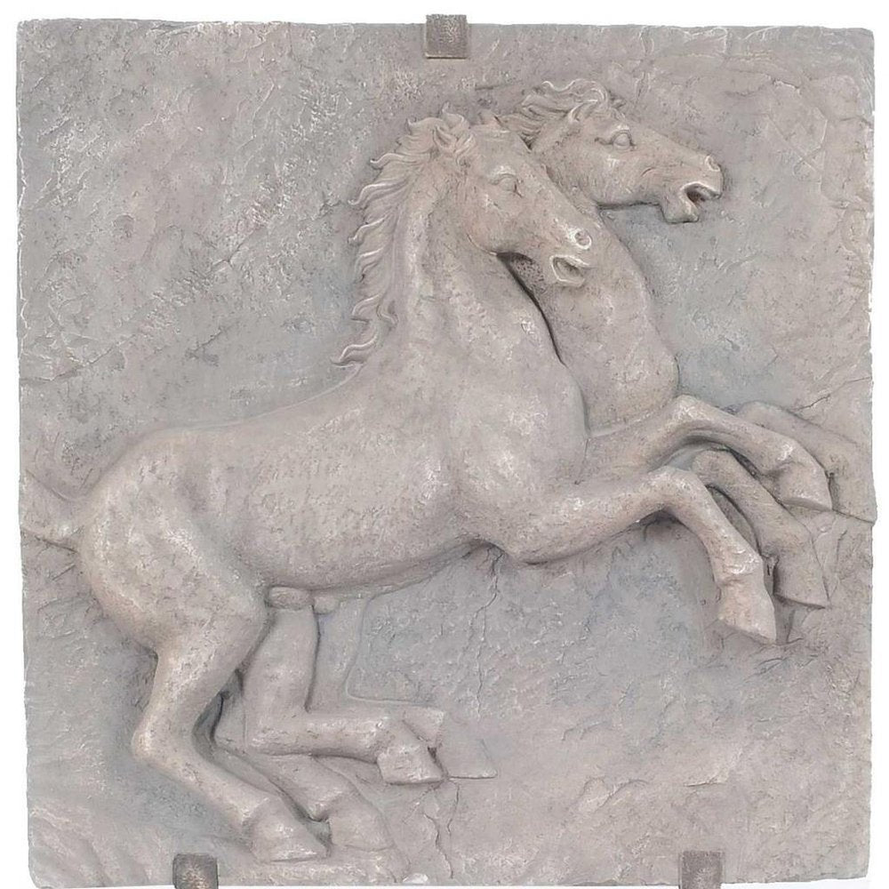 29" X 5" Gray Resin Wall Decor