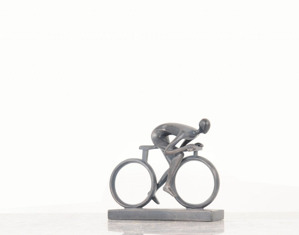7" Black Resin Hand Painted Figurine