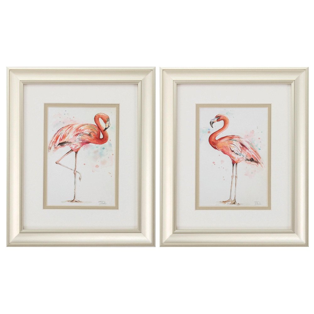 10" X 12" Champagne Gold Color Frame Pink Showoff (Set Of 2)