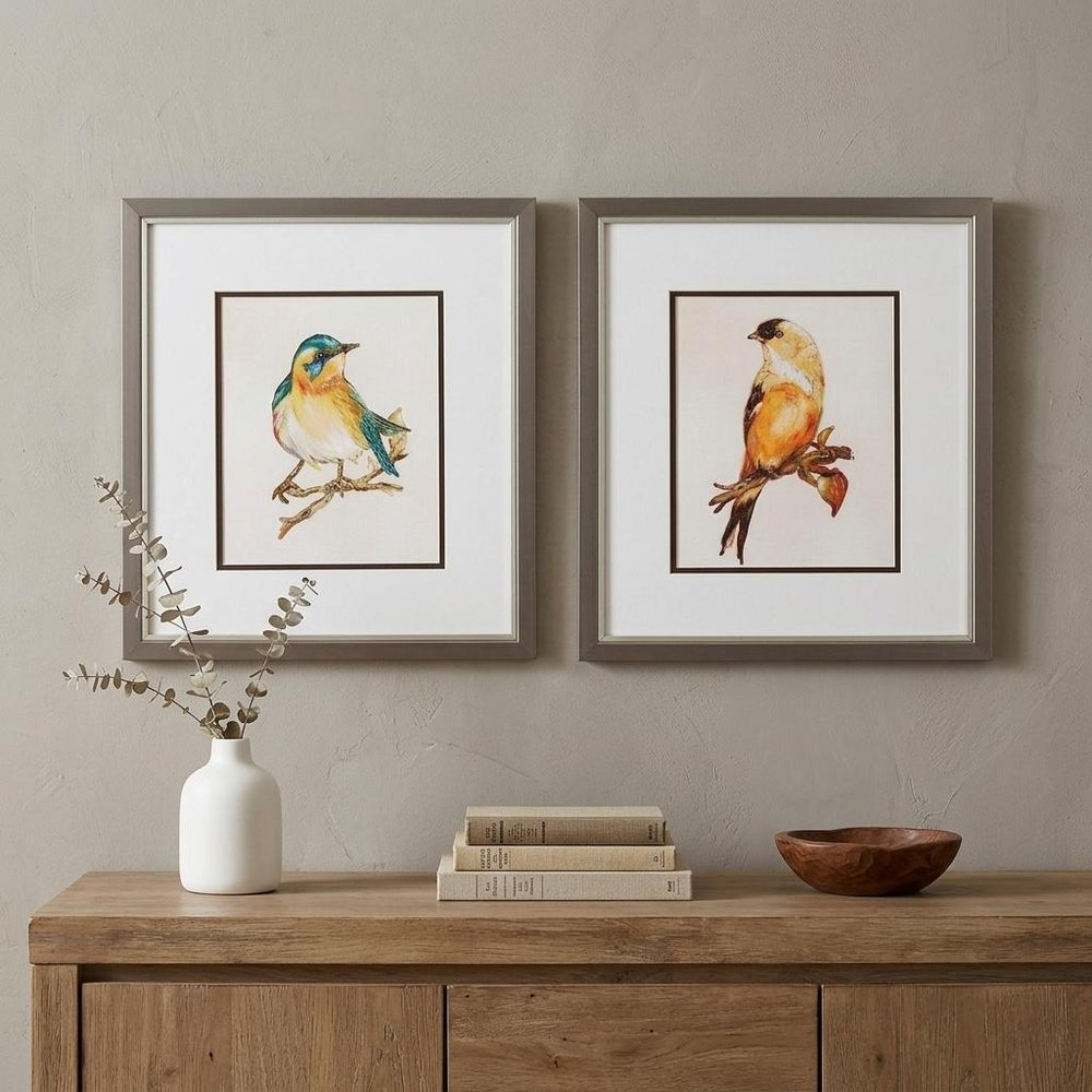 14" X 16" Metallic Bronze Frame Eco Bird (Set Of 2)