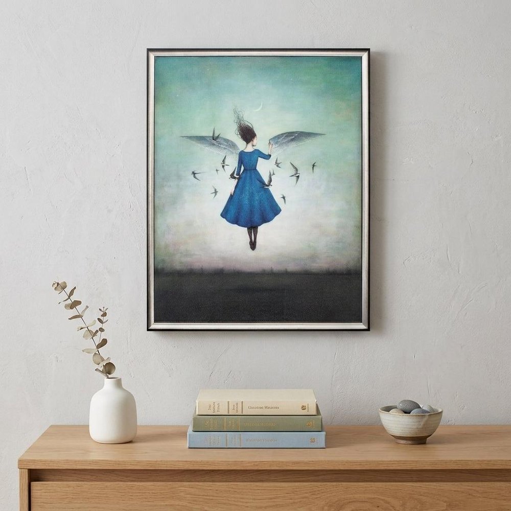 23" X 29" Silver Frame Swift Encounter
