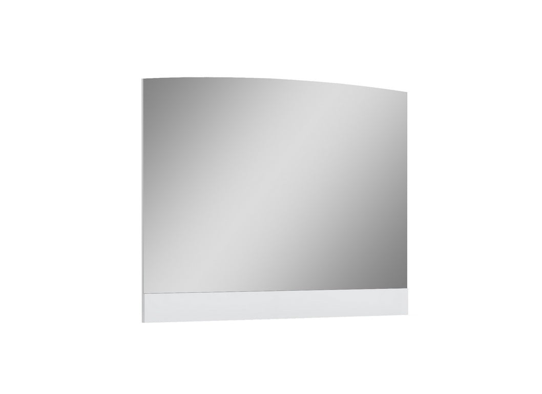 45"  White Partial Frame Dresser Mirror