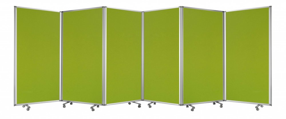 212 X 1 X 71 Blue Metal 6 Panel Screen
