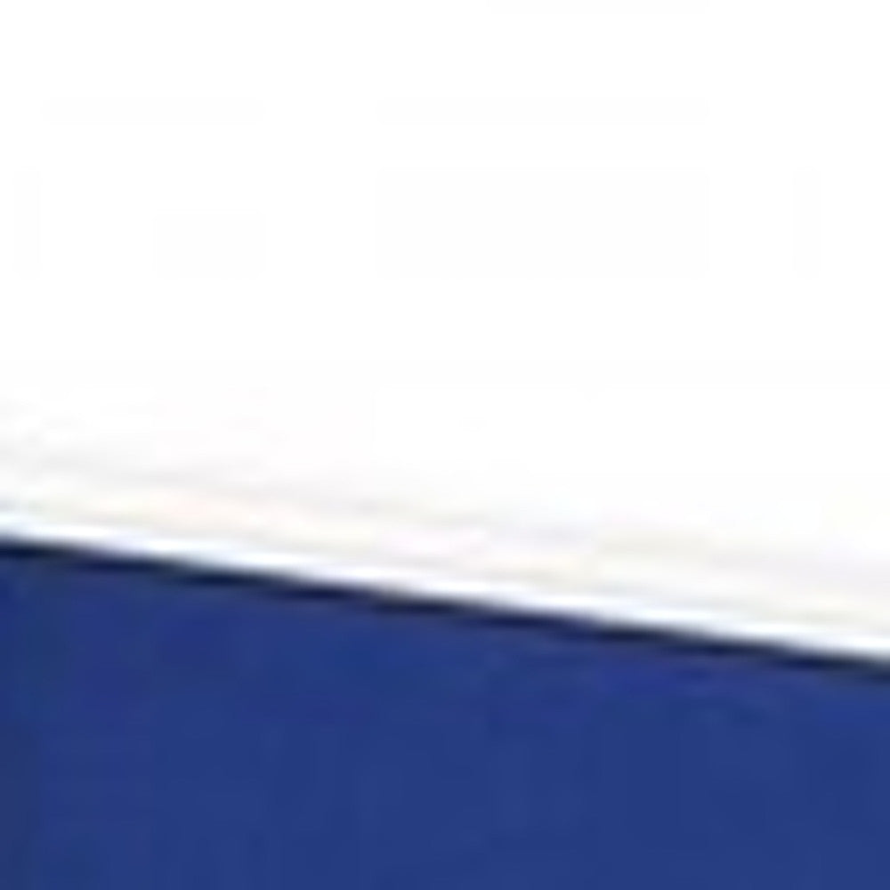 71" Blue Iron Folding Six Panel Screen Room Divider