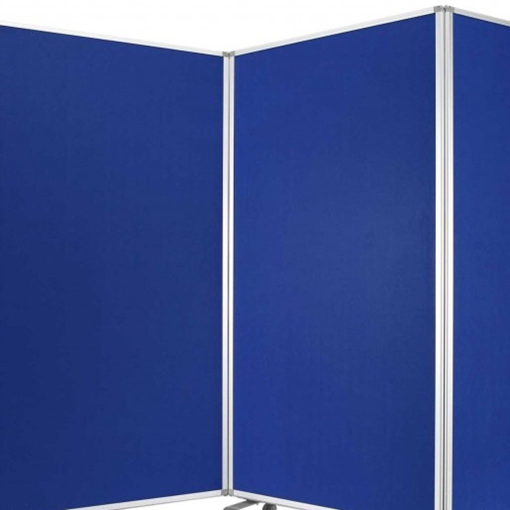 71" Green Iron Folding Nine Panel Screen Room Divider