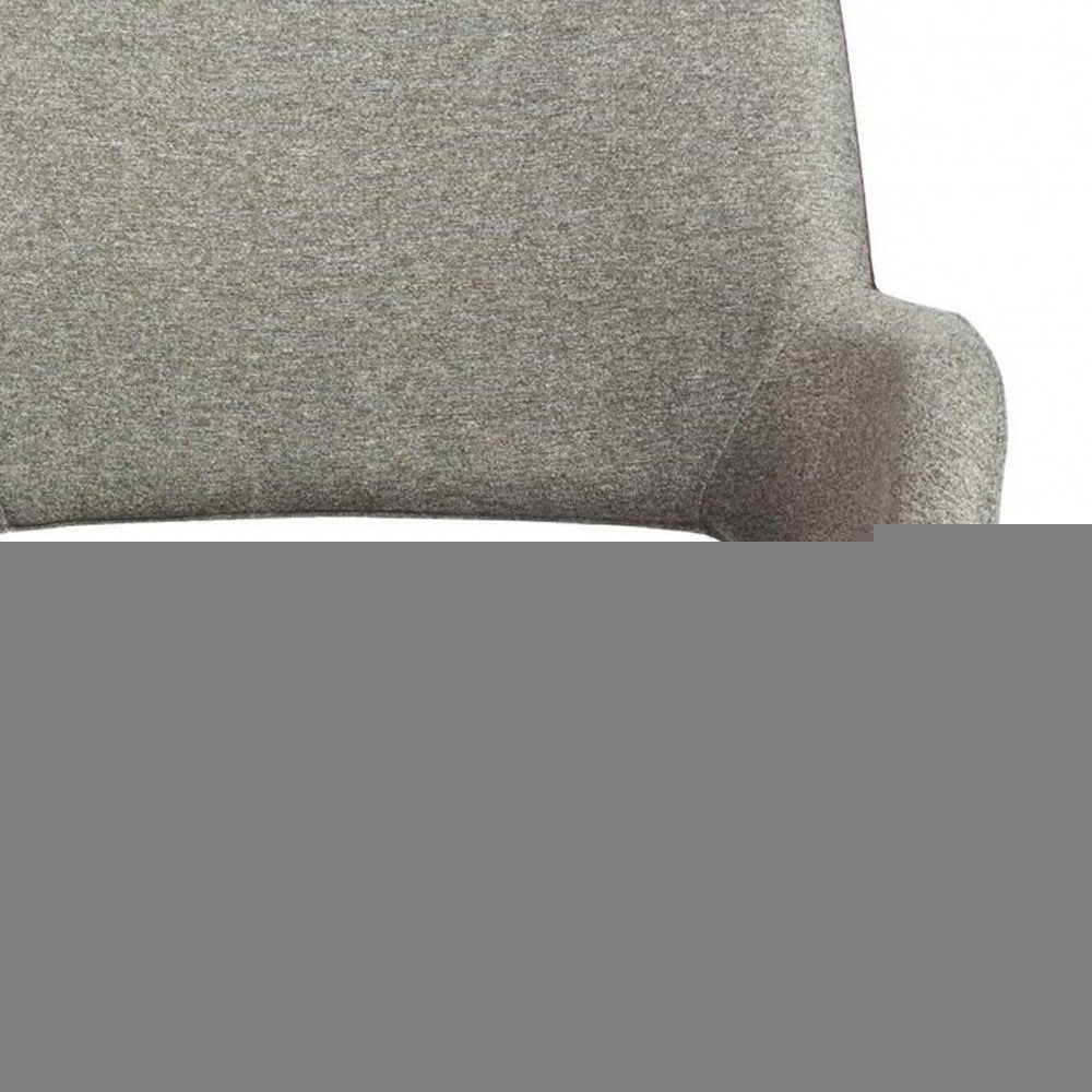Gray Brown and Black Adjustable Swivel Fabric Rolling Office Chair