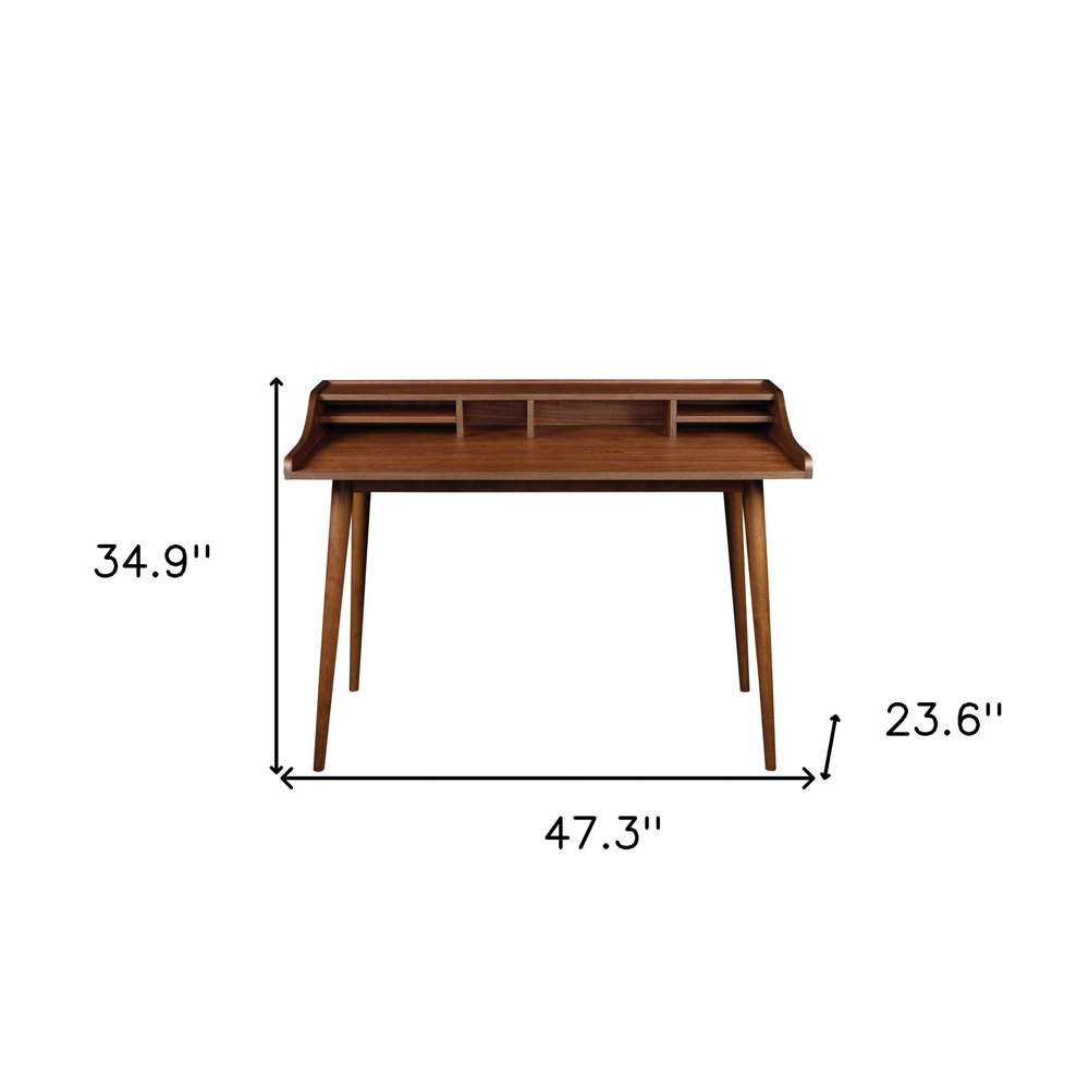 47" Brown Writing Desk