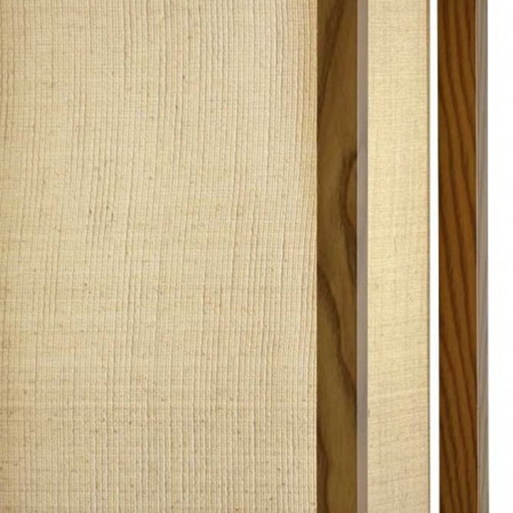 63" Black And White Solid Wood Column Floor Lamp With White Fabric Square Shade