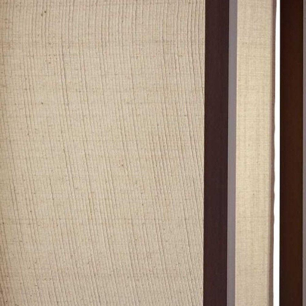 63" Black And White Solid Wood Column Floor Lamp With White Fabric Square Shade