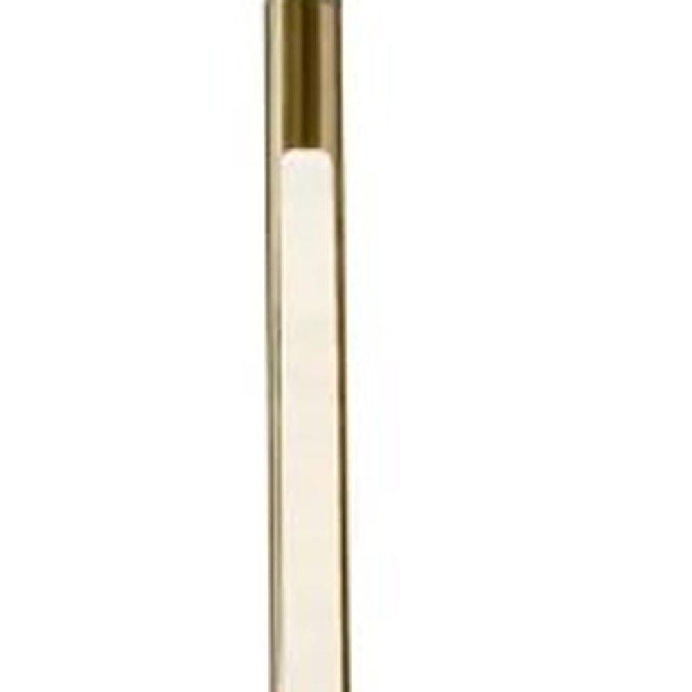Brass Genuine Marble And Glass Column Floor Lamp