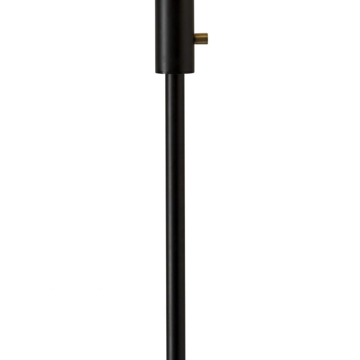70" Black And Bronze Three Light LED Tree Floor Lamp With White