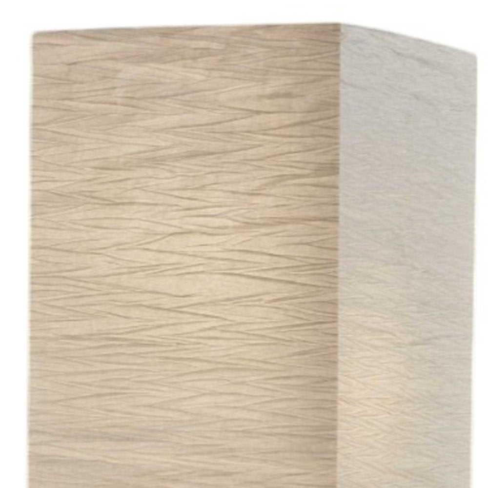 58" Natural Column Floor Lamp With Natural Paper Shade