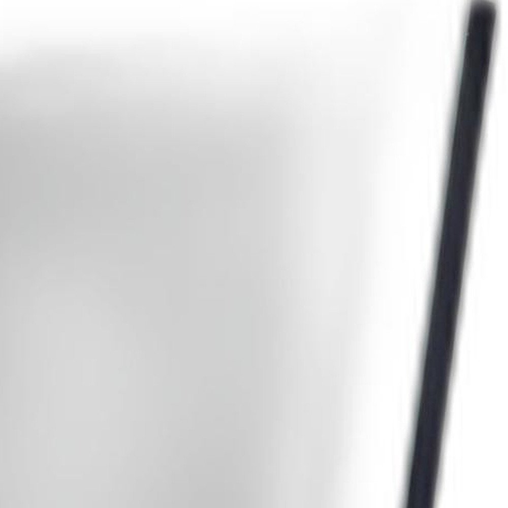 57" Black Metal Freestanding Framed Standing Mirror