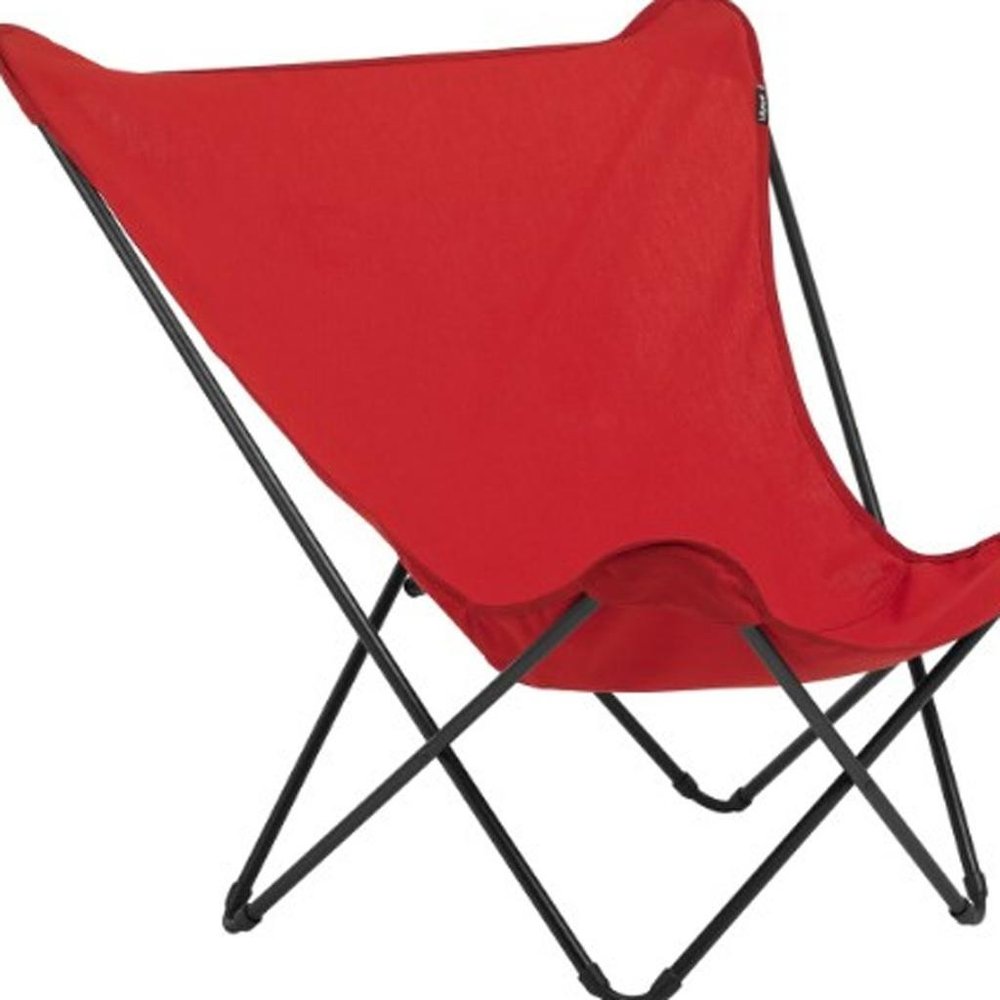 36" Yellow and Stainless Steel Metal Outdoor Camping Chair