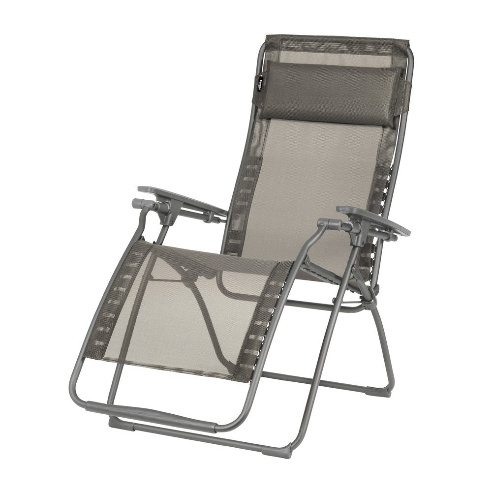 28" Graphite Metal Outdoor Zero Gravity Chair with Graphite Cushion