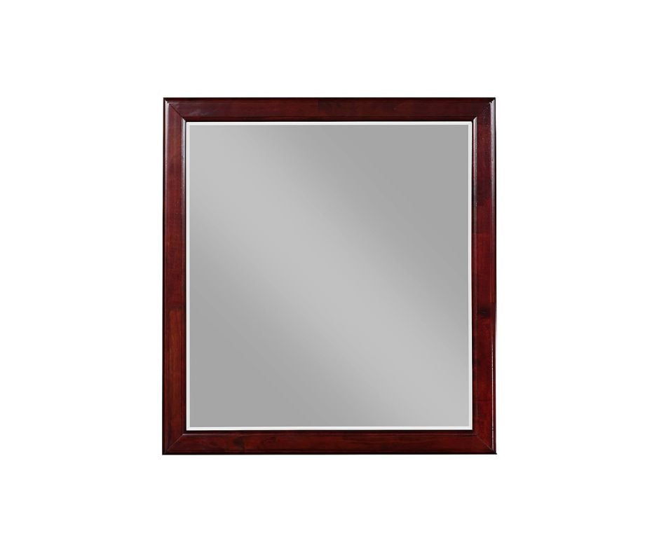 38" Dark Brown Framed Dresser Mirror