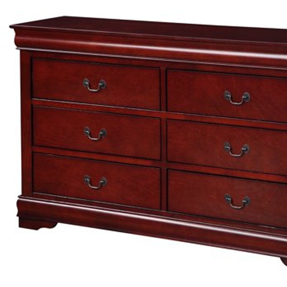 58" White Solid Wood Seven Drawer Triple Dresser