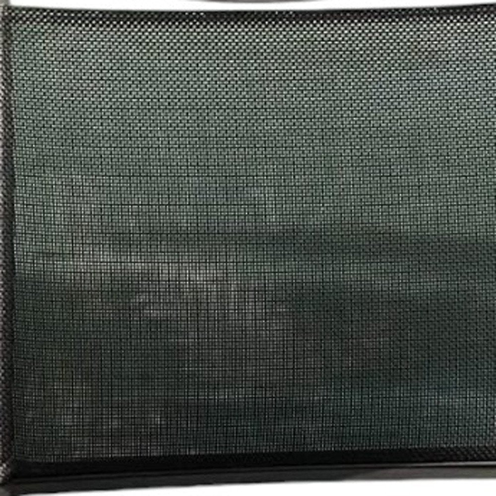 Set of Four Gray Aluminum Dining Side Chairs