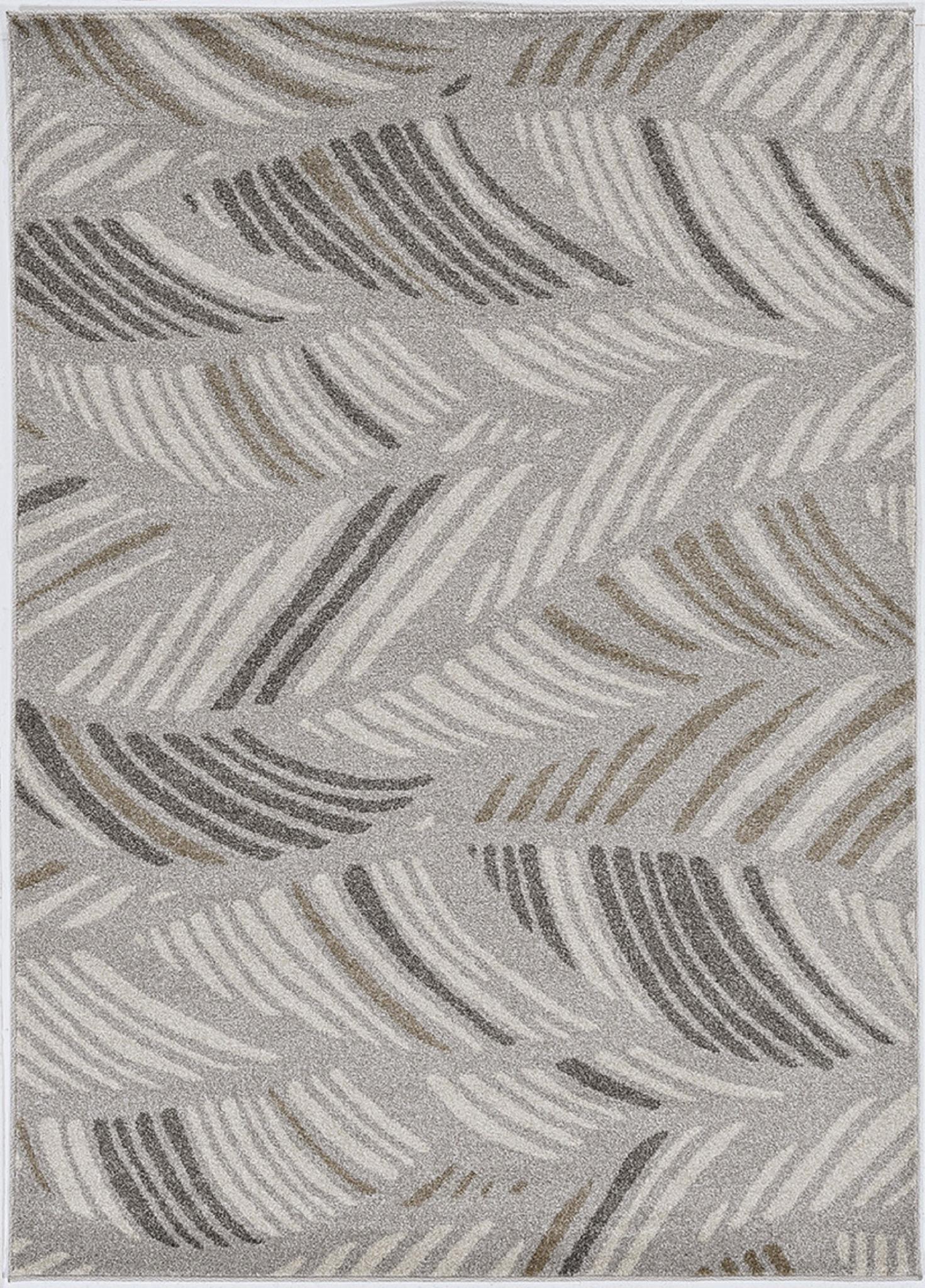 2' X 3' Beige And Brown Tropical Botanical Area Rug