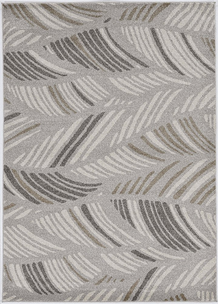 2' X 3' Beige And Brown Tropical Botanical Area Rug