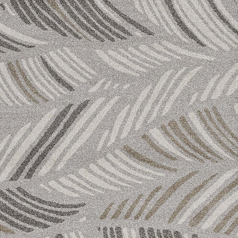2' X 3' Beige And Brown Tropical Botanical Area Rug