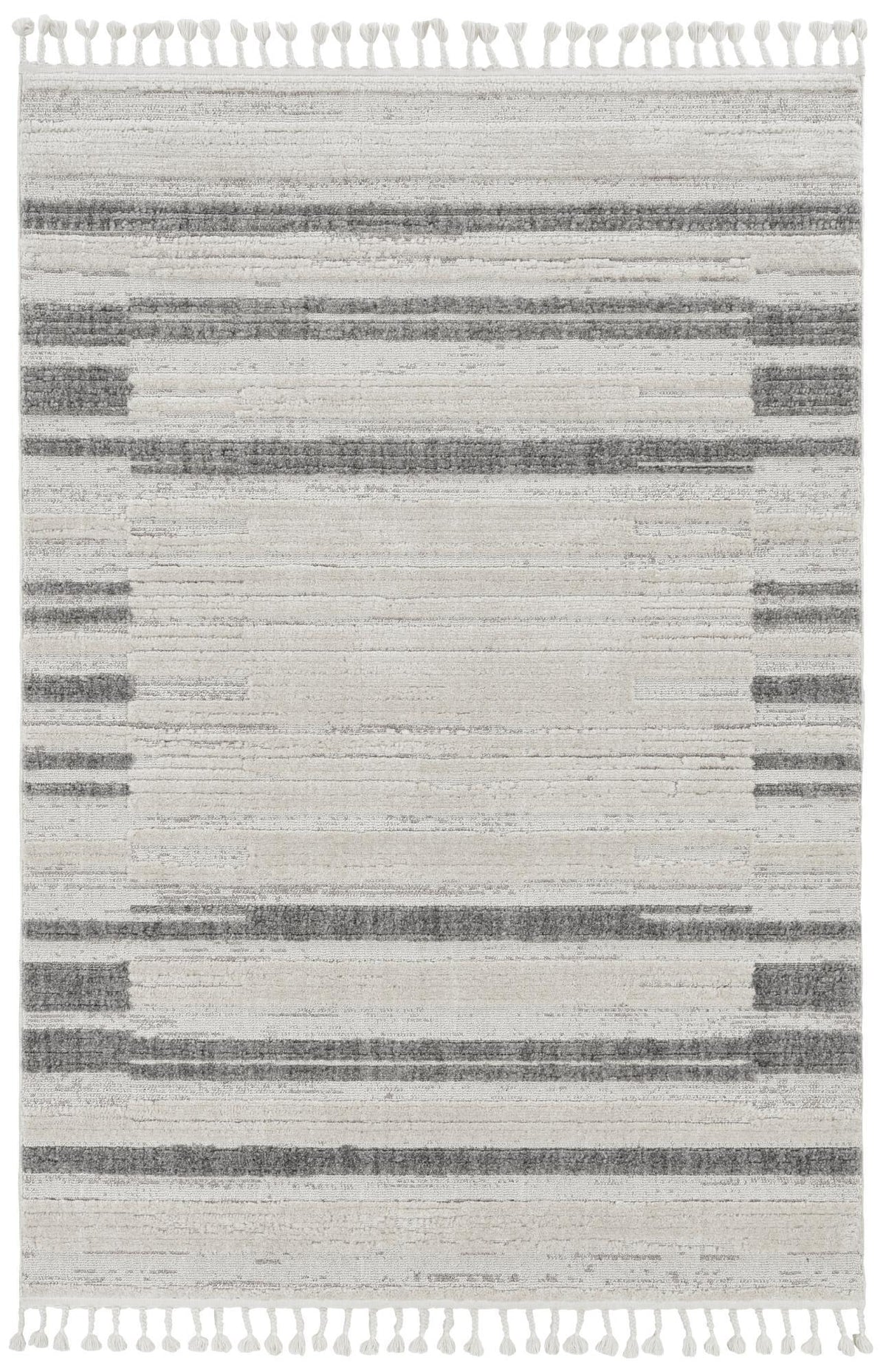 3' X 5' Ivory Abstract Area Rug