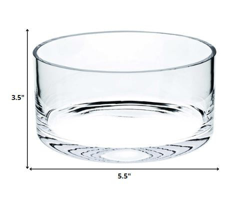 8" Lead Free Crystal Round Serving Bowl