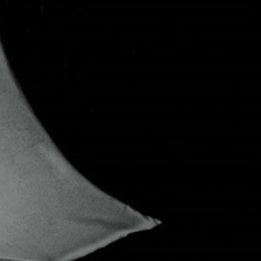 6" Black Mouth Blown Crystal Thick Walled Bowl