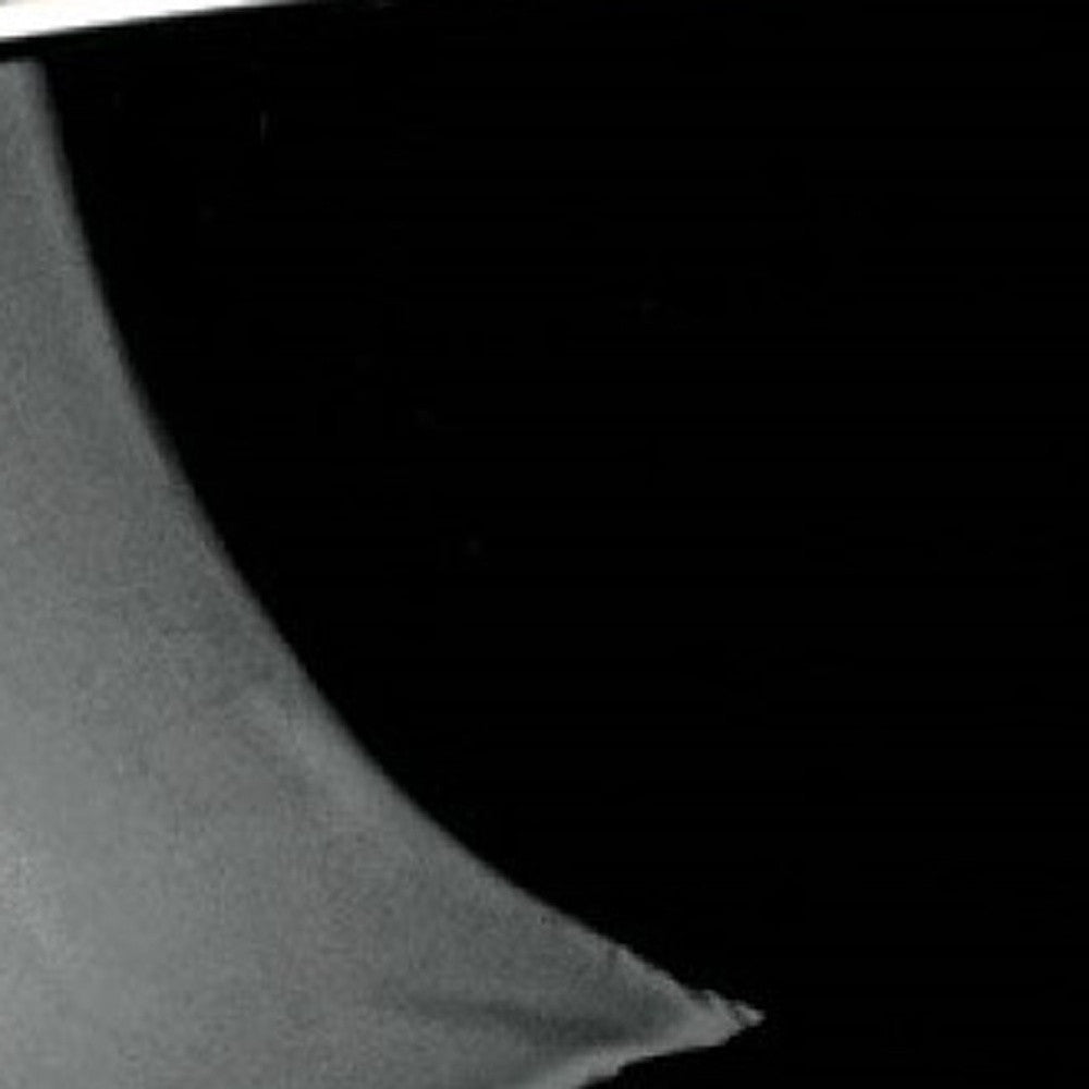 6" Black Mouth Blown Crystal Thick Walled Bowl