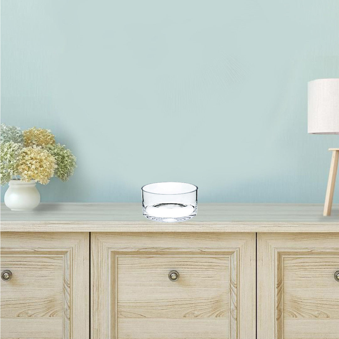 8" Lead Free Crystal Round Serving Bowl