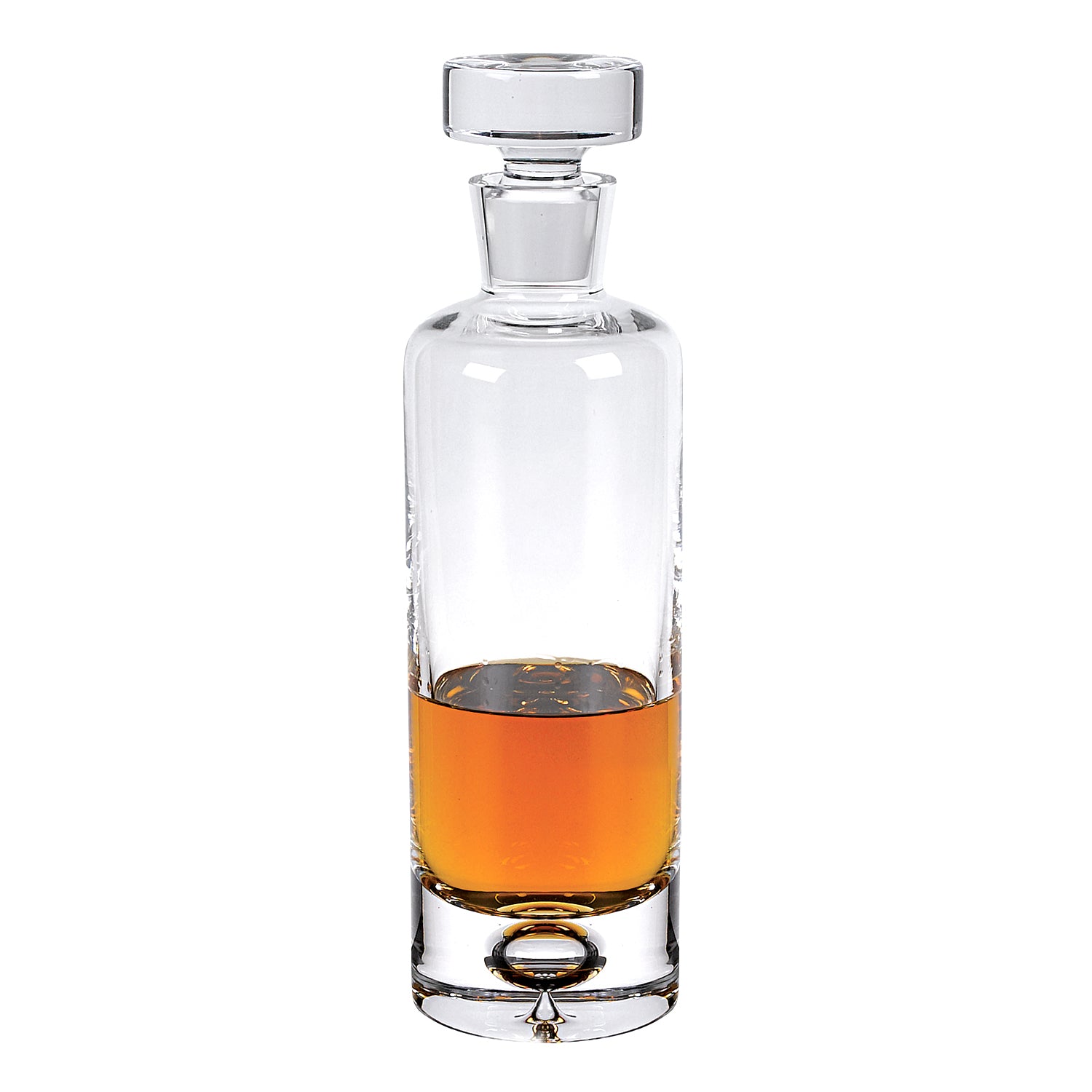 Clear Crystal Glass Round Bowl Stemless Decanter