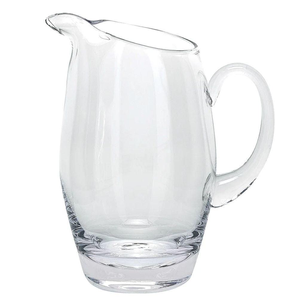 Clear Crystal Glass Convex Curve Shape Stemless Pitcher