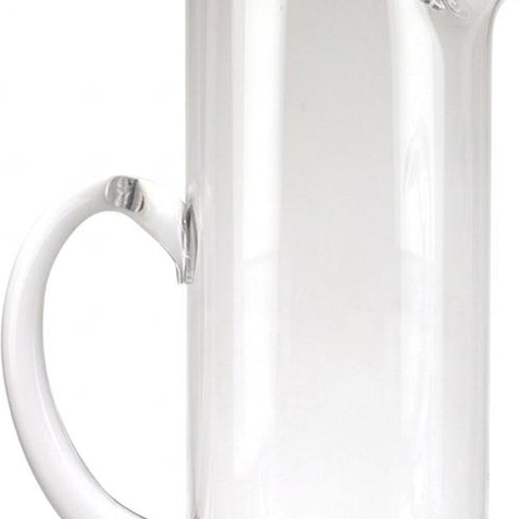 10" Clear Mouth Blown Lead Free Crystal Glass Pitcher