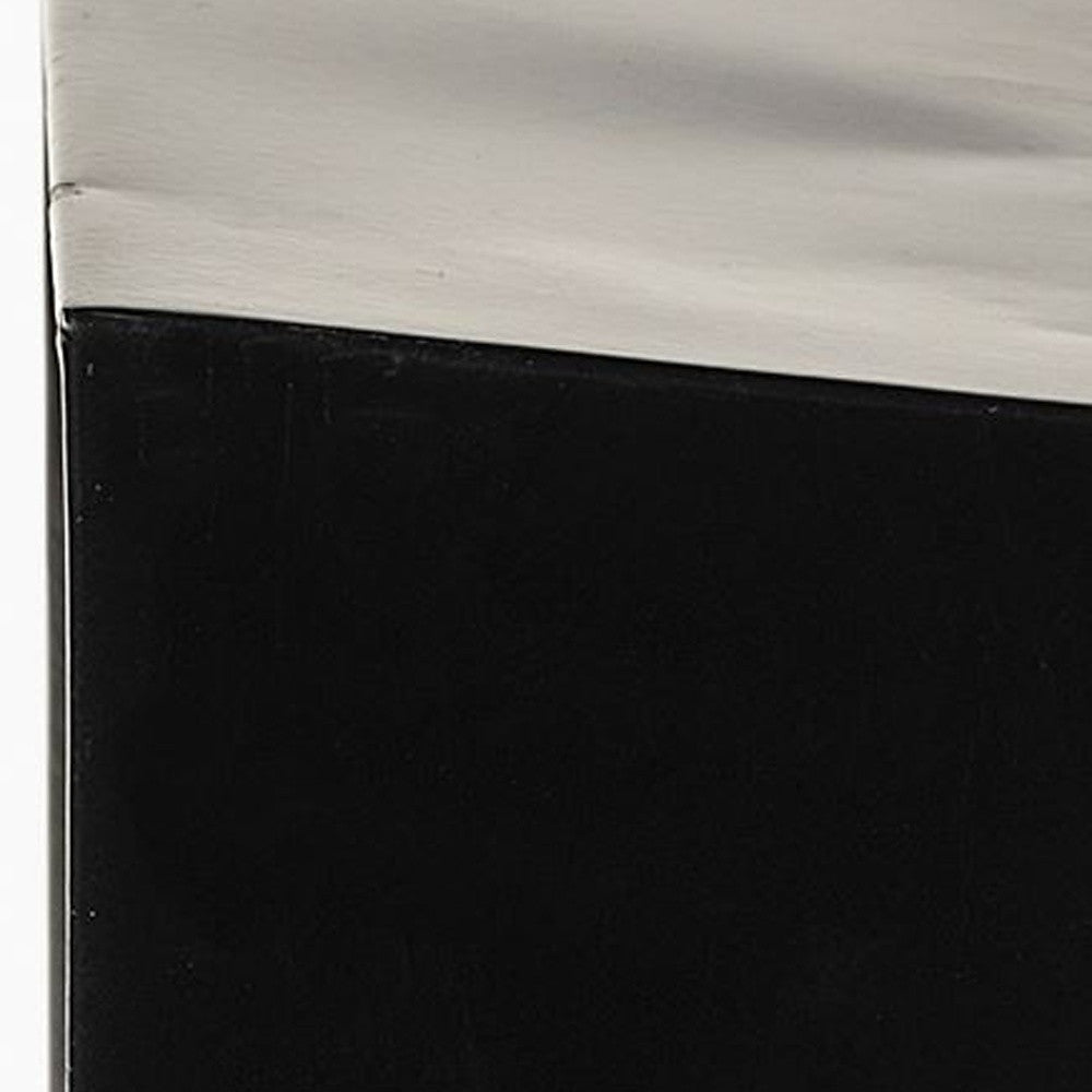 11" Black Fabric Table Clock