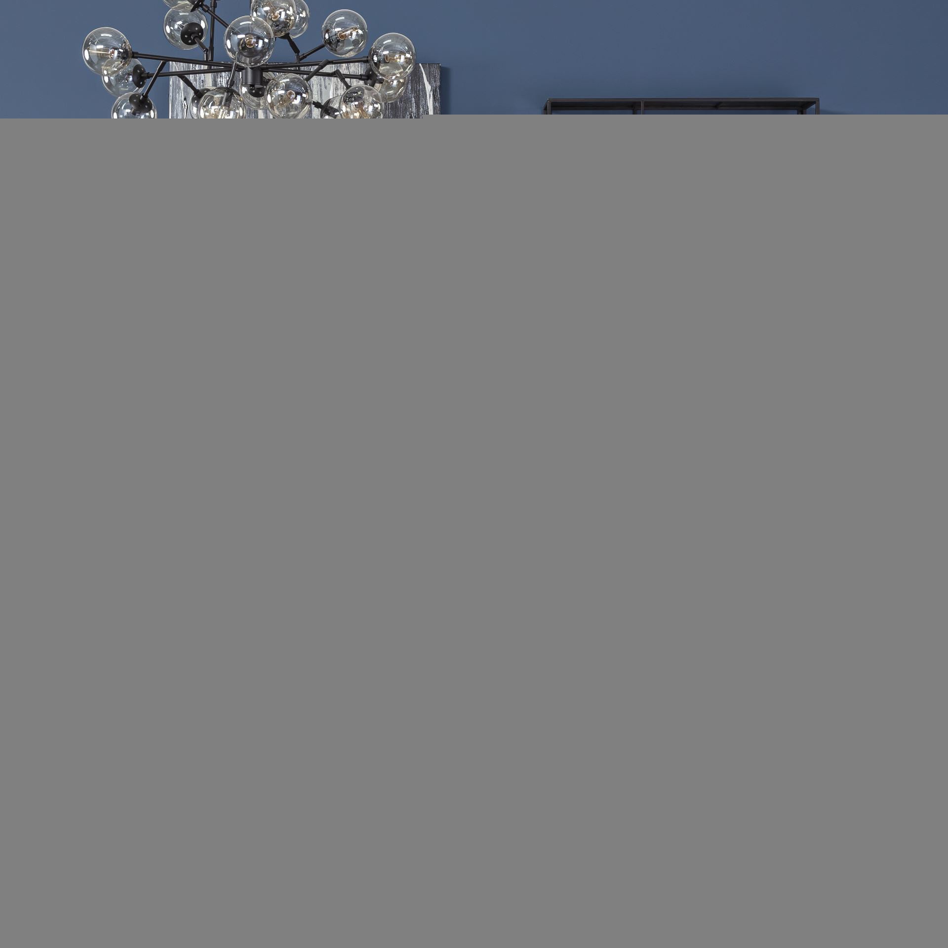 48" Brown and Black Genuine Marble and Metal Oval Coffee Table With Shelf