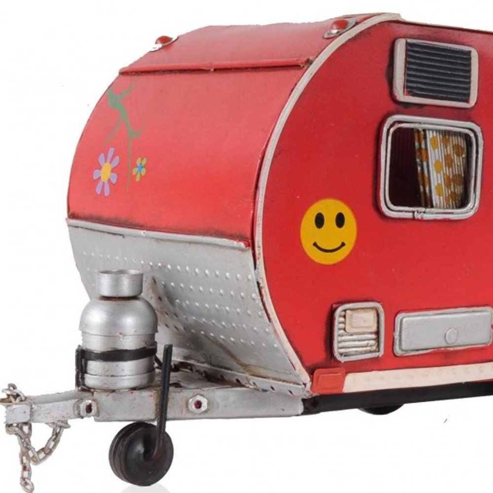 Red Camper Trailer Model Tissue Holder