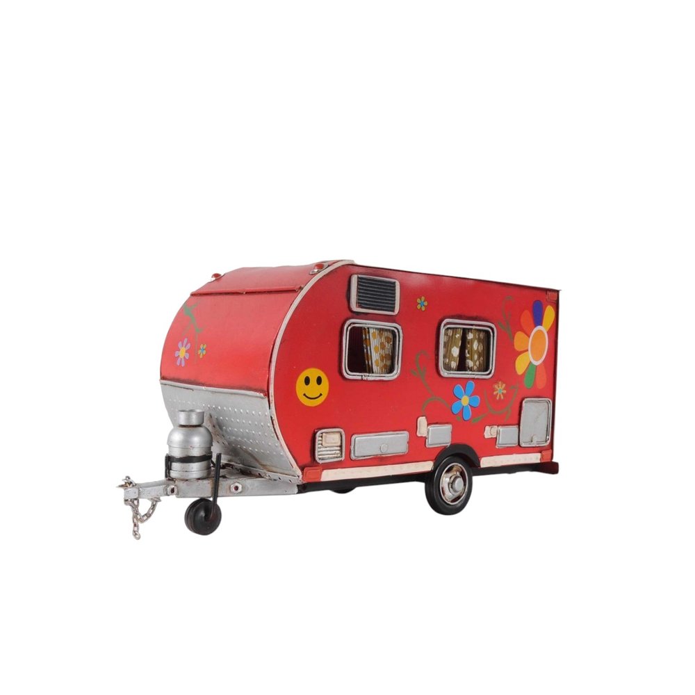 Red Camper Trailer Model Tissue Holder