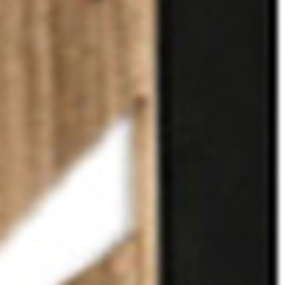 67" Brown Solid Wood Panel Screen Room Divider