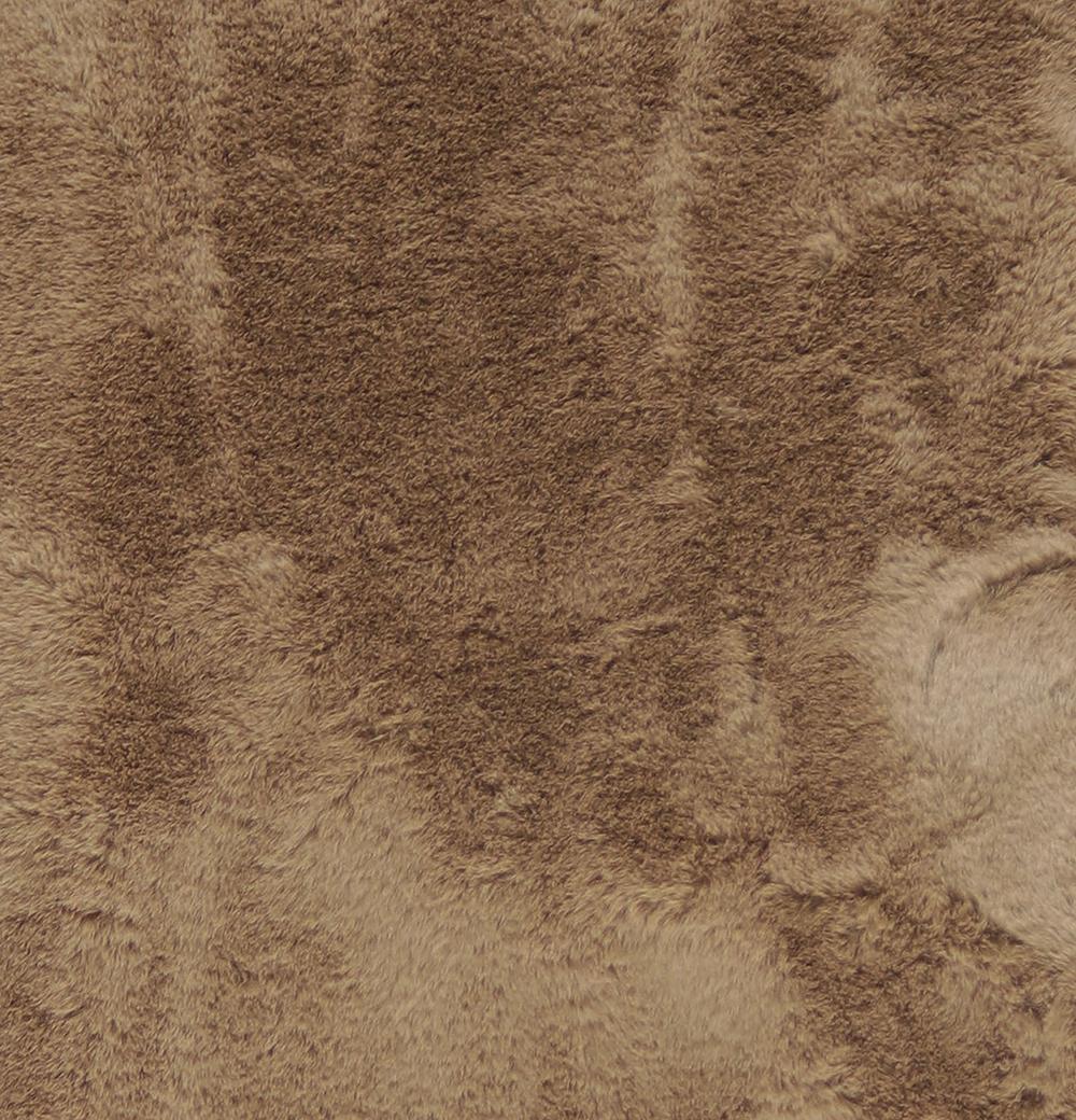 3' X 5' Taupe Shag Hand Knotted Area Rug