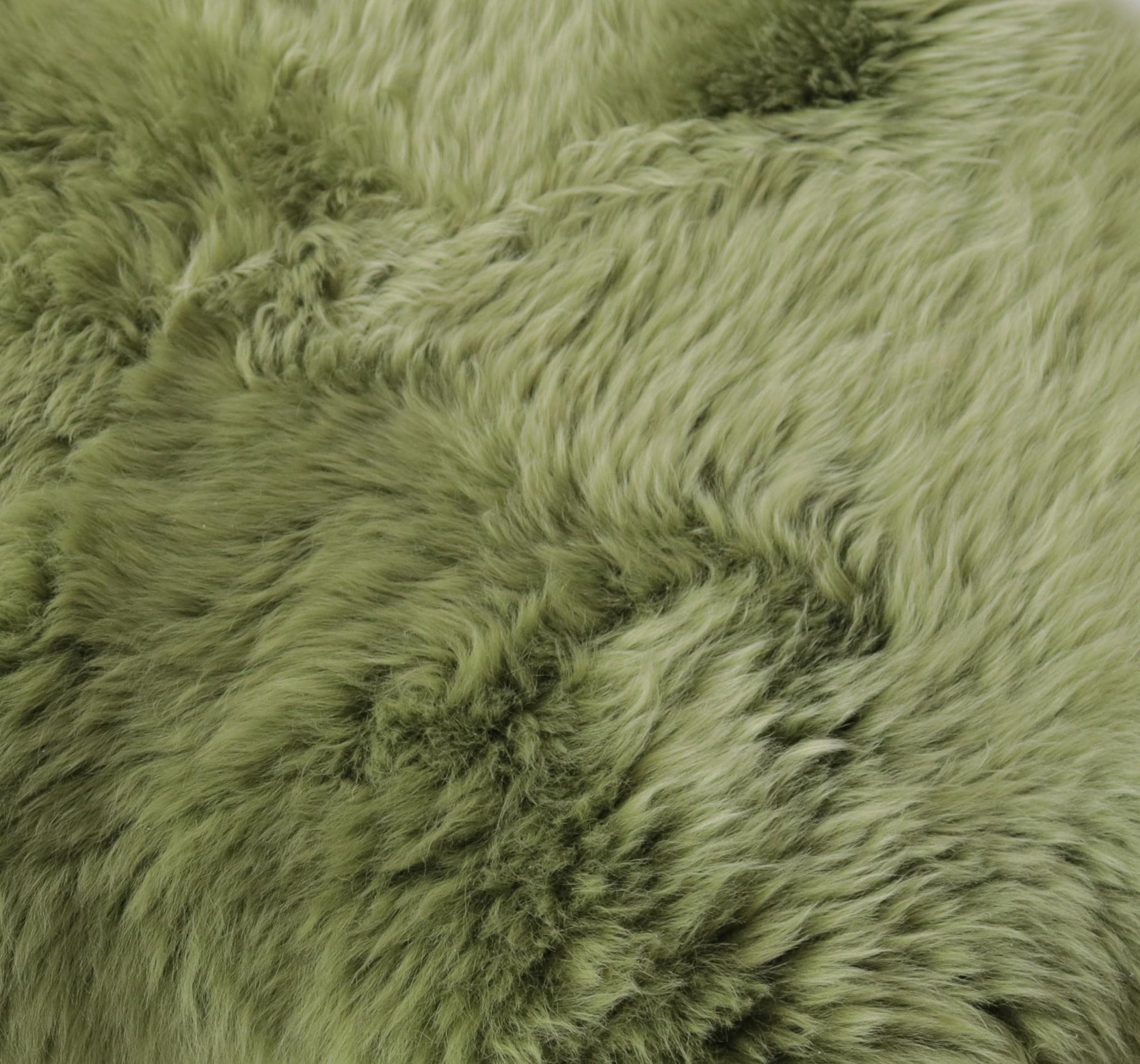 2' X 3' Sage New Zealand Lambs Wool Area Rug