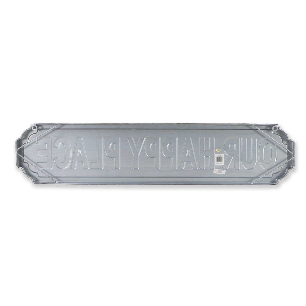 Gray Metal Text Wall Decor