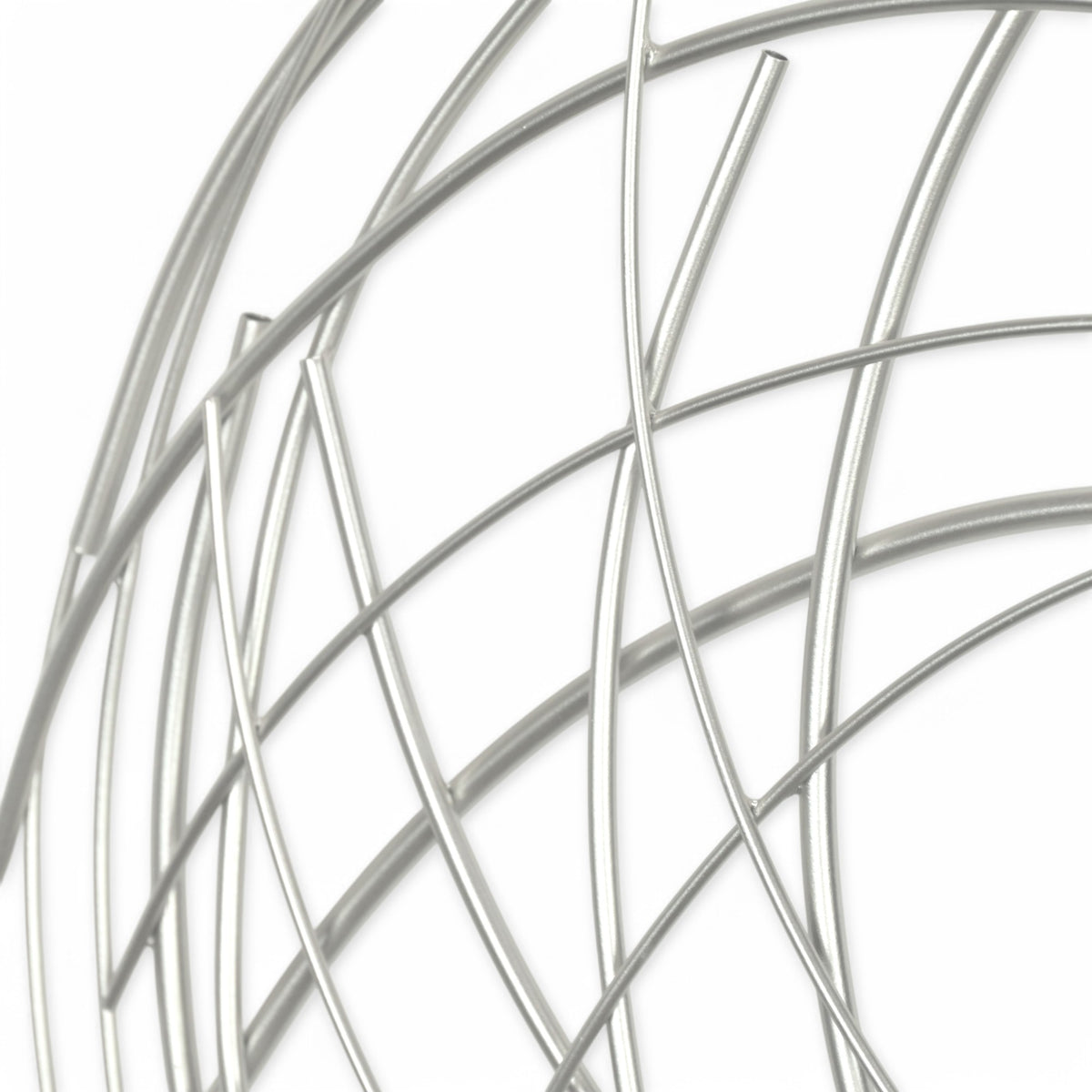 26" X 26" Silver Metal Circle