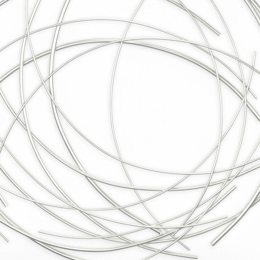 26" X 26" Silver Metal Circle